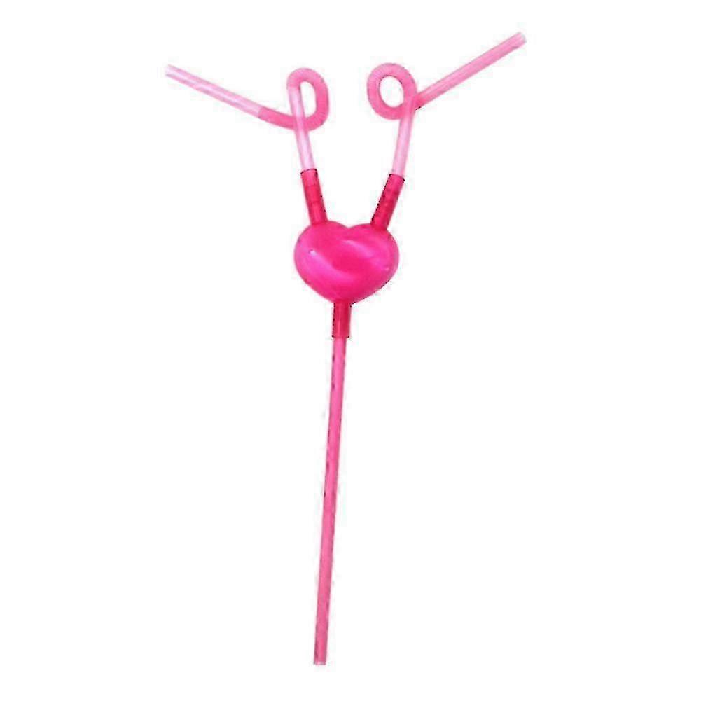 Love-Shape Dual-End Straw With Backflow Prevention