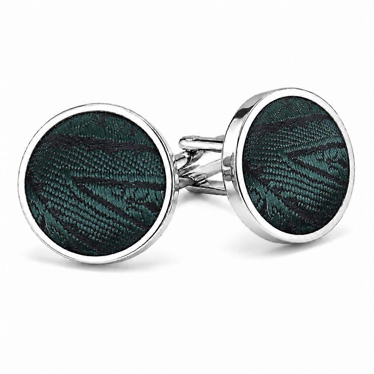 Emerald Green Paisley Cufflinks