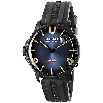 U-boat darkmoon 84700 Men's Analog Quartz Watch with Rubber Bracelet 8700/C