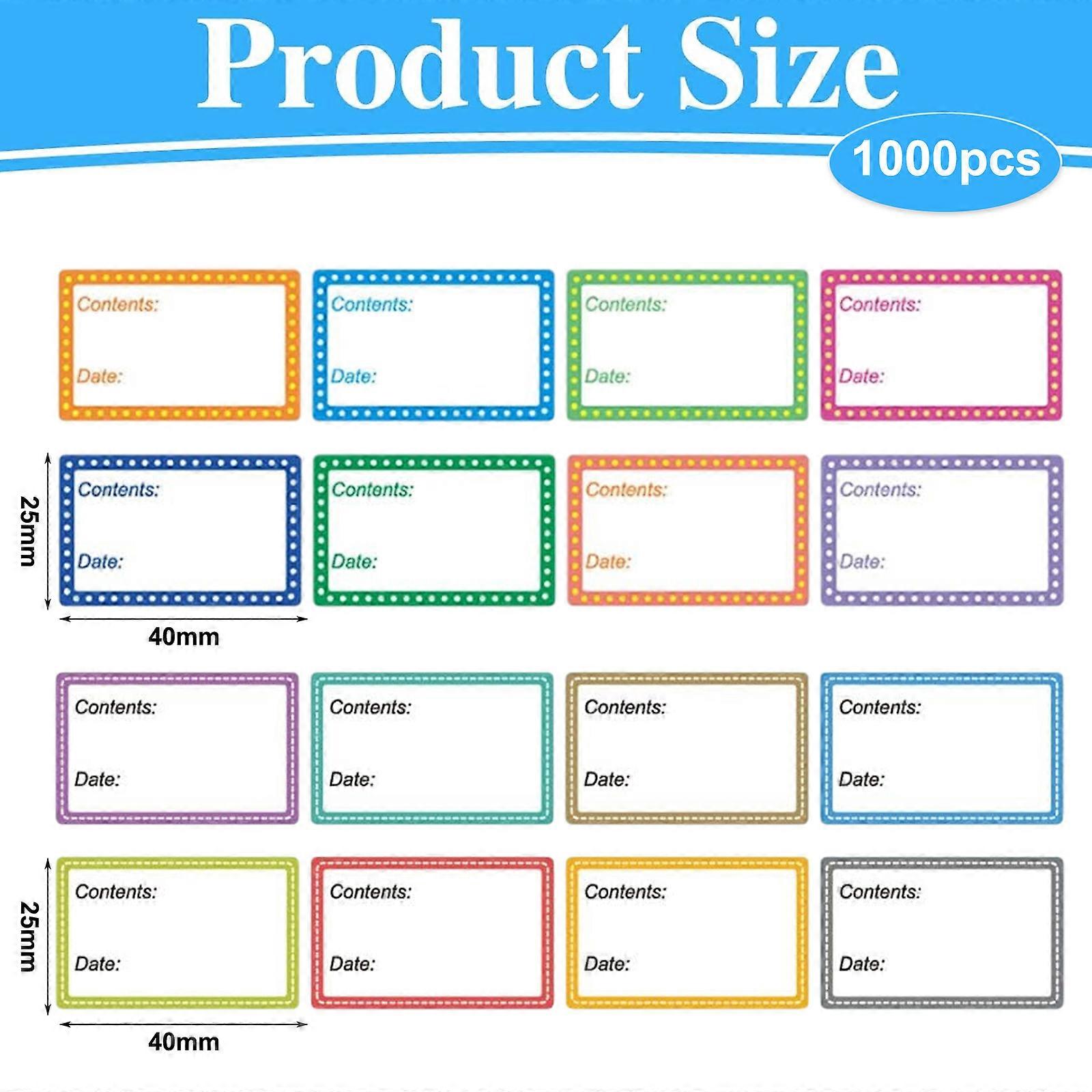 Easy-Clean Removable Dissolvable Freezer Labels