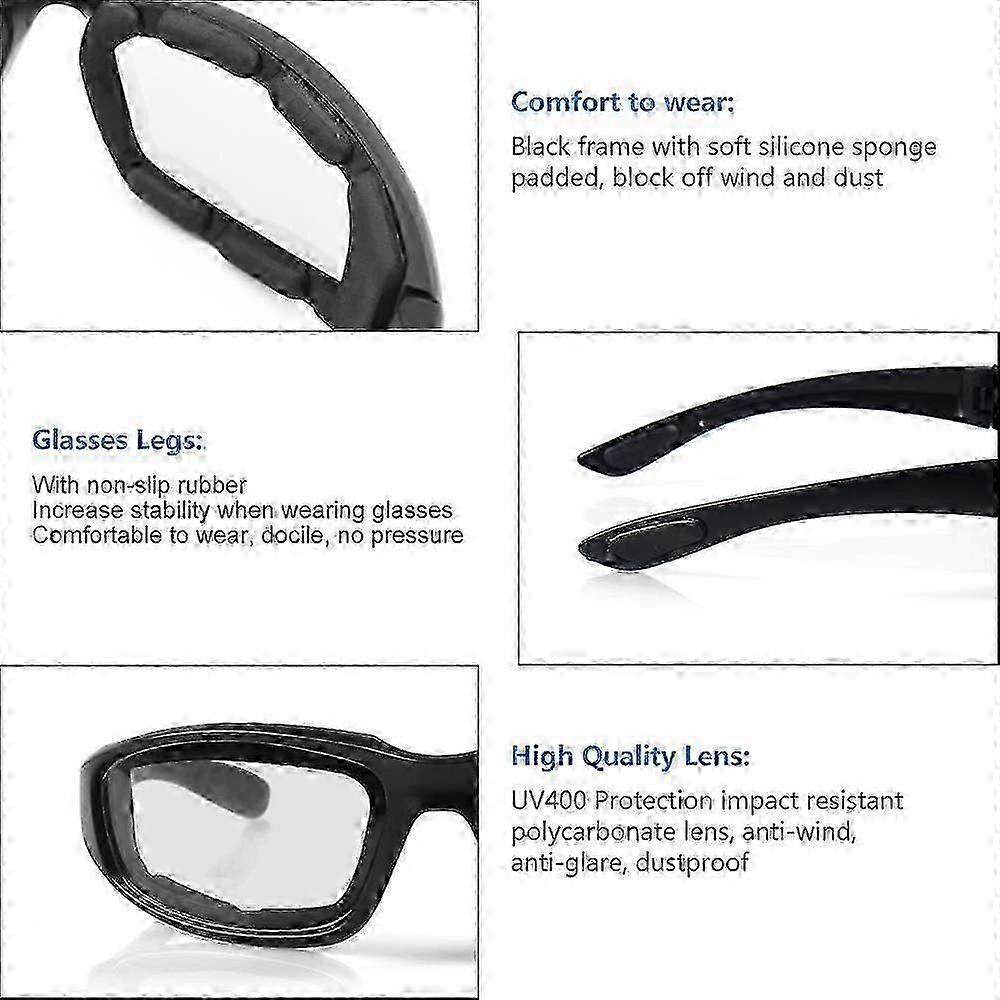 UV400 Windproof Dustproof Motorcycle Goggles