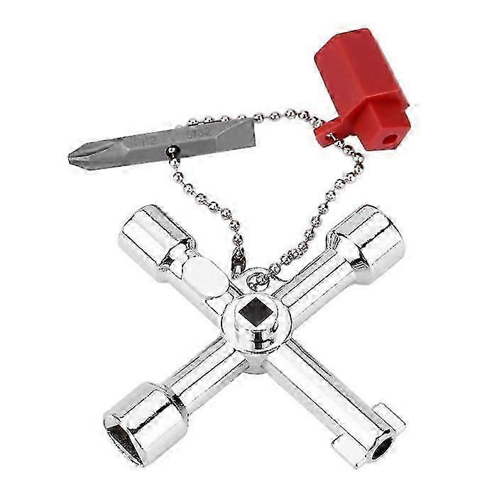 4-Way Zinc Alloy Cross Key Tool