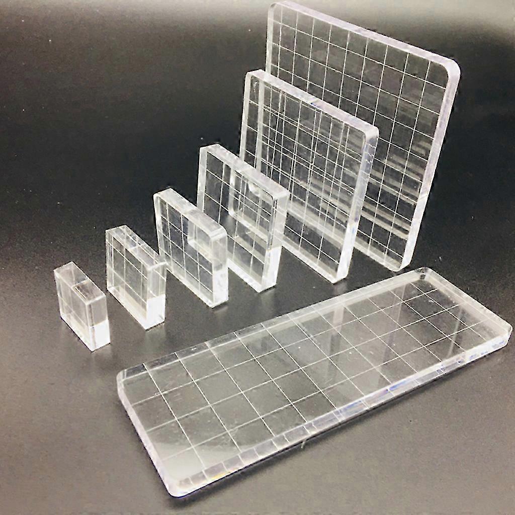 Transparent Acrylic Craft Stamp Blocks