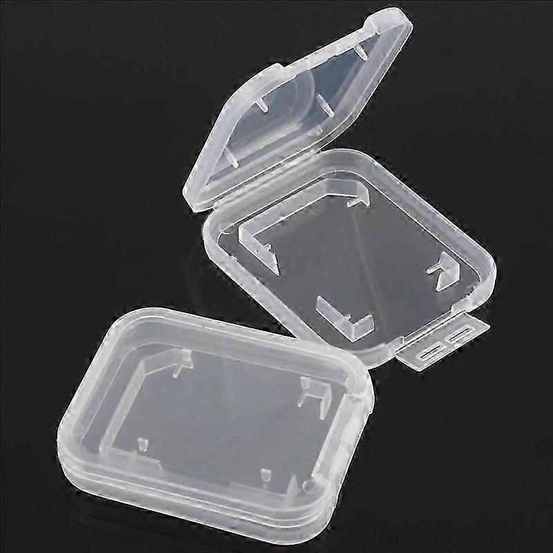 1pc Clear SD Card Storage Case Small Memory Card Protective Box
