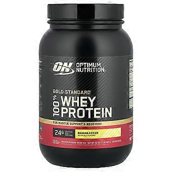 Optimum Nutrition, Gold Standard® 100% Whey, Banana Cream, 2 lbs (907 g)