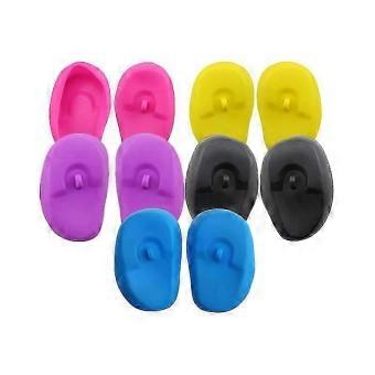 Silicone Ear Covers for Hair Coloring and Shower, Waterproof Heat-Resistant Reusable Ear Protectors, 3 Pieces