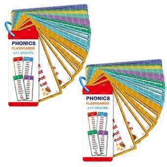 Phonics Flash Cards for Kids - 117 Phonetic Groups, 900+ Rhyming Words, Boost Phonemic Awareness & Vocabulary-lsy