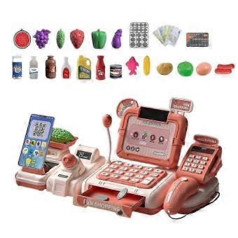 New 2026 Cash Register Playset with Lights and Sounds Store for Girls Birthday Gifts_i