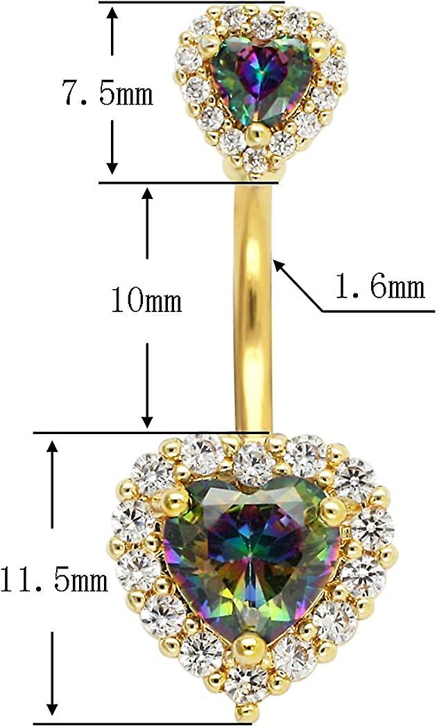 CM Crarees Mana Bee Belly Button Rngs 316L Stanless Steel Gold