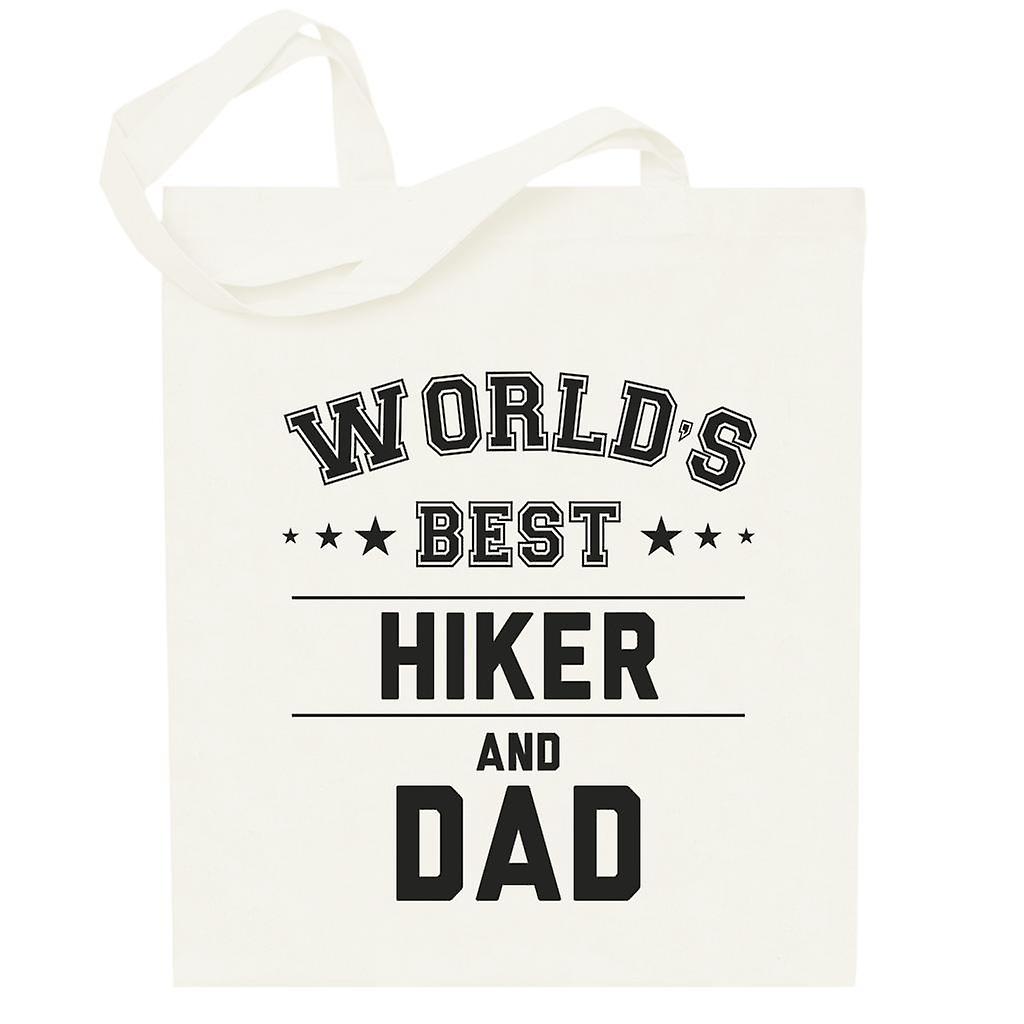 Worlds Best Hiker And Dad Totebag