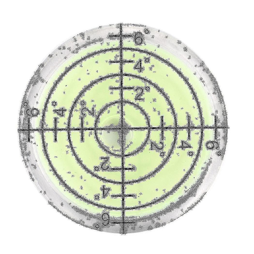 32*7mm Acrylic Bubble Level Round Level Bubble Accessories, Green