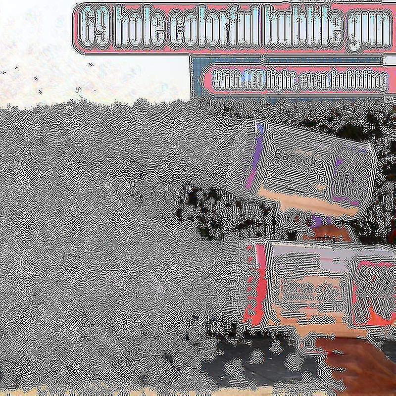 Bubble Gun Rocket 69 Holes Soap Bubbles Machine Gun Shape Automatic Blower with Light Toys Compatibl