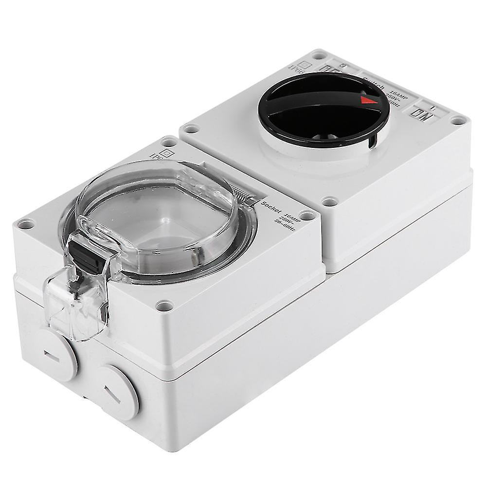 IP66 Waterproof Wall Outlet Wall Mounted Plug Adapter Socket with SwitchGB Plug