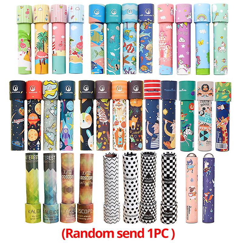 Kaleidoscope Large Scalable Rotating Magic Classic Kaleidoscope Fancy Color World Classic Toys Kids Children 1pc