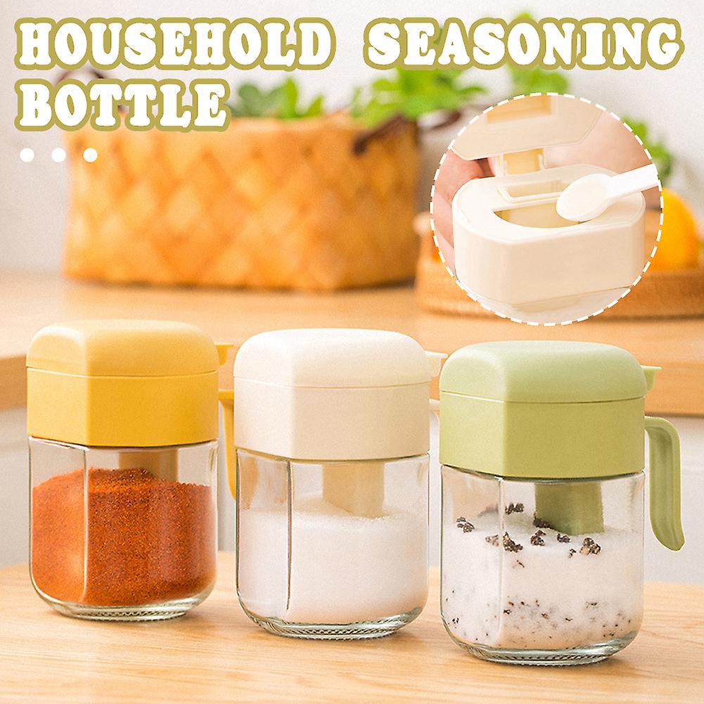 Integtated Practical Salt Shaker Anti-slip Easy Handheld Seasoning Bottle for Cooking
