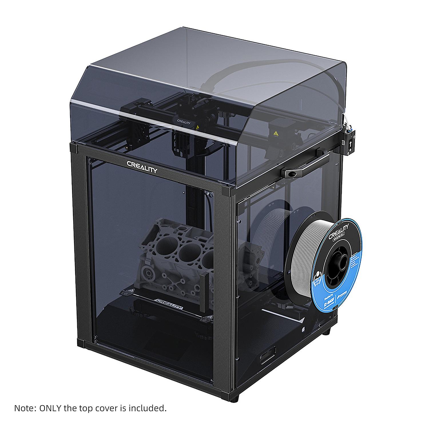 Creality Top Cover for Ender-5 S1 3D Printer for Less Noise Dustproof Hassle-free Translucent Black