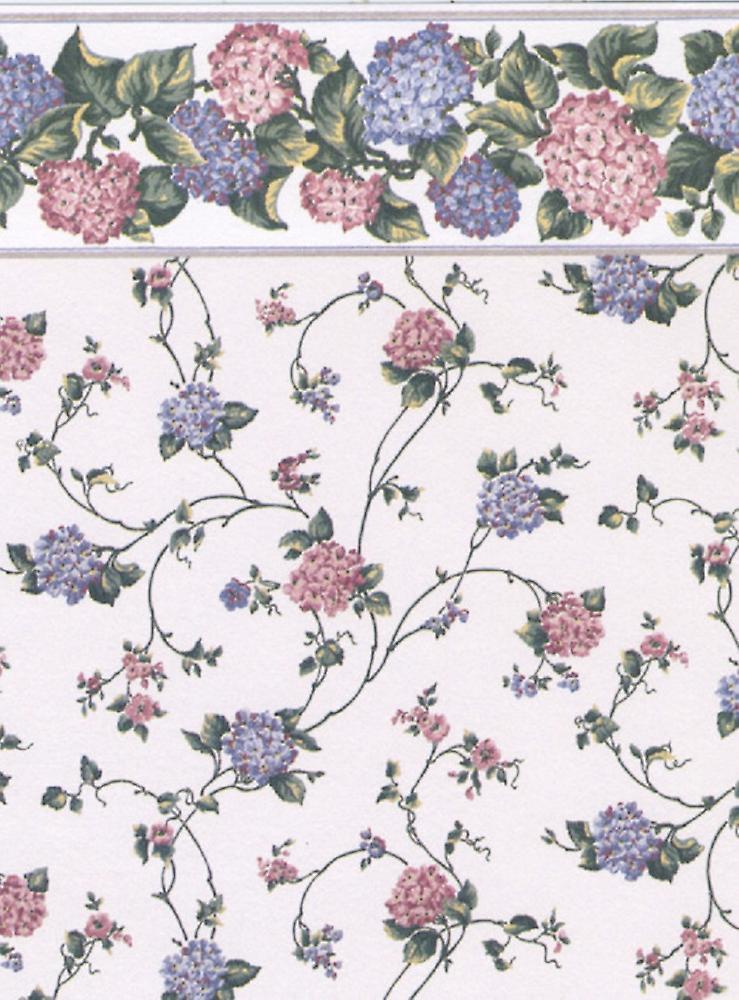 Dolls House Kismet Pink Miniature Print 1:12 Scale Wallpaper 3 Sheets
