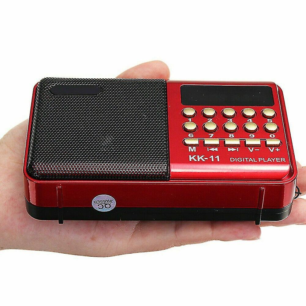 Mini Portable Digital Fm Radio Lcd Speaker Usb Sd Tf Card Mp3 Speaker Player