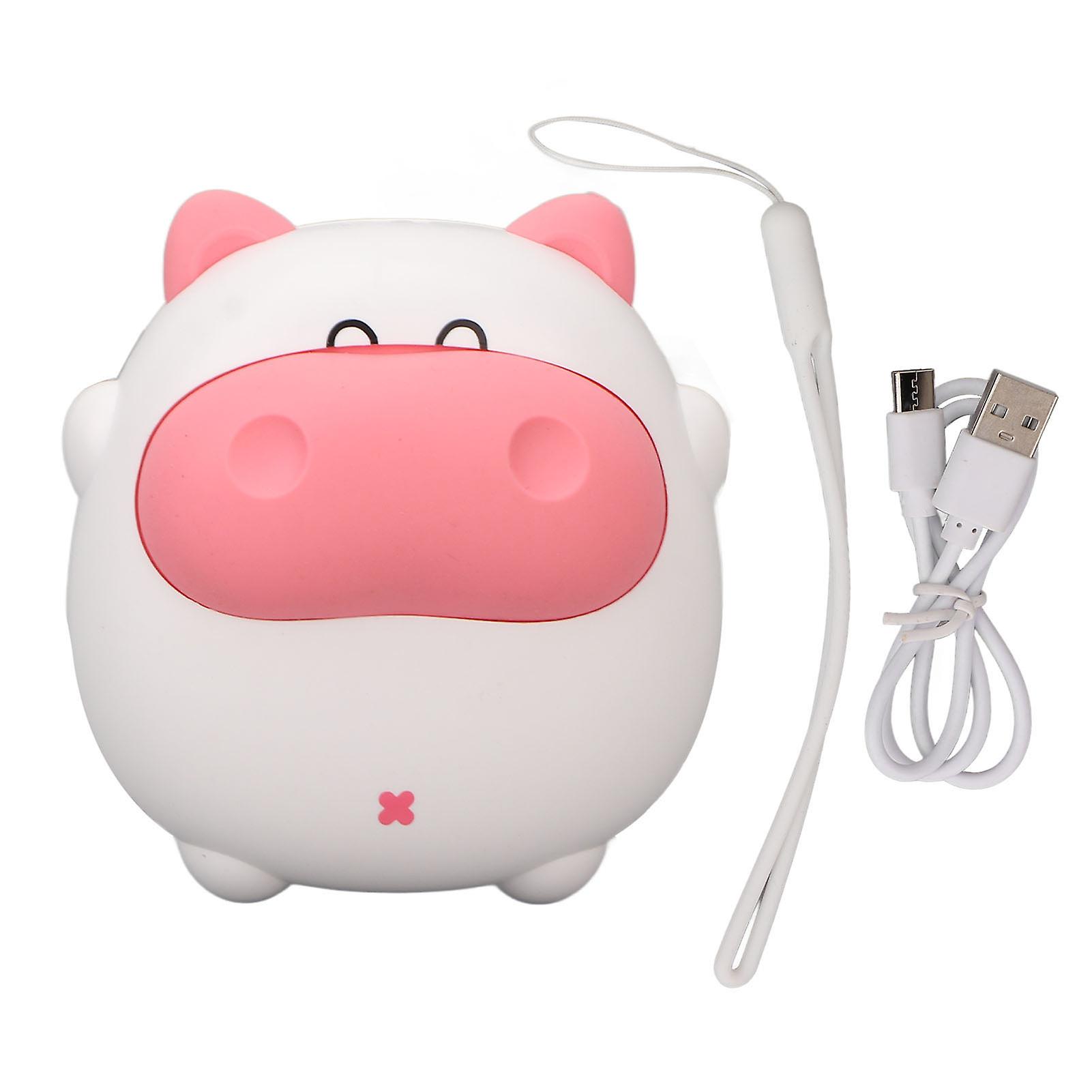 USB Rechargeable Electric Hand Warmer, Mini Portable Cartoon Lamp, Winter Electric Hand Warmer, White