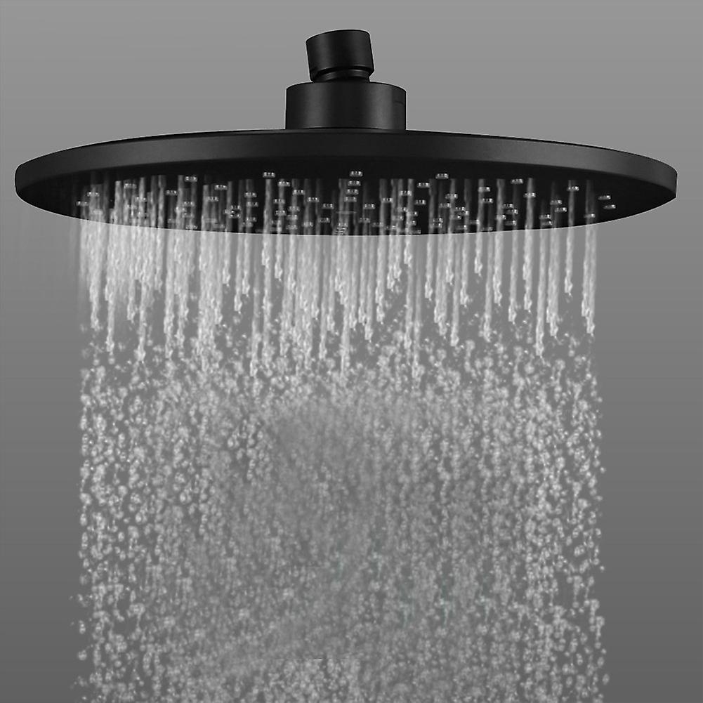 Rain Shower Head Matte Black Multifunction Thin Rainfall Overhead Replacement