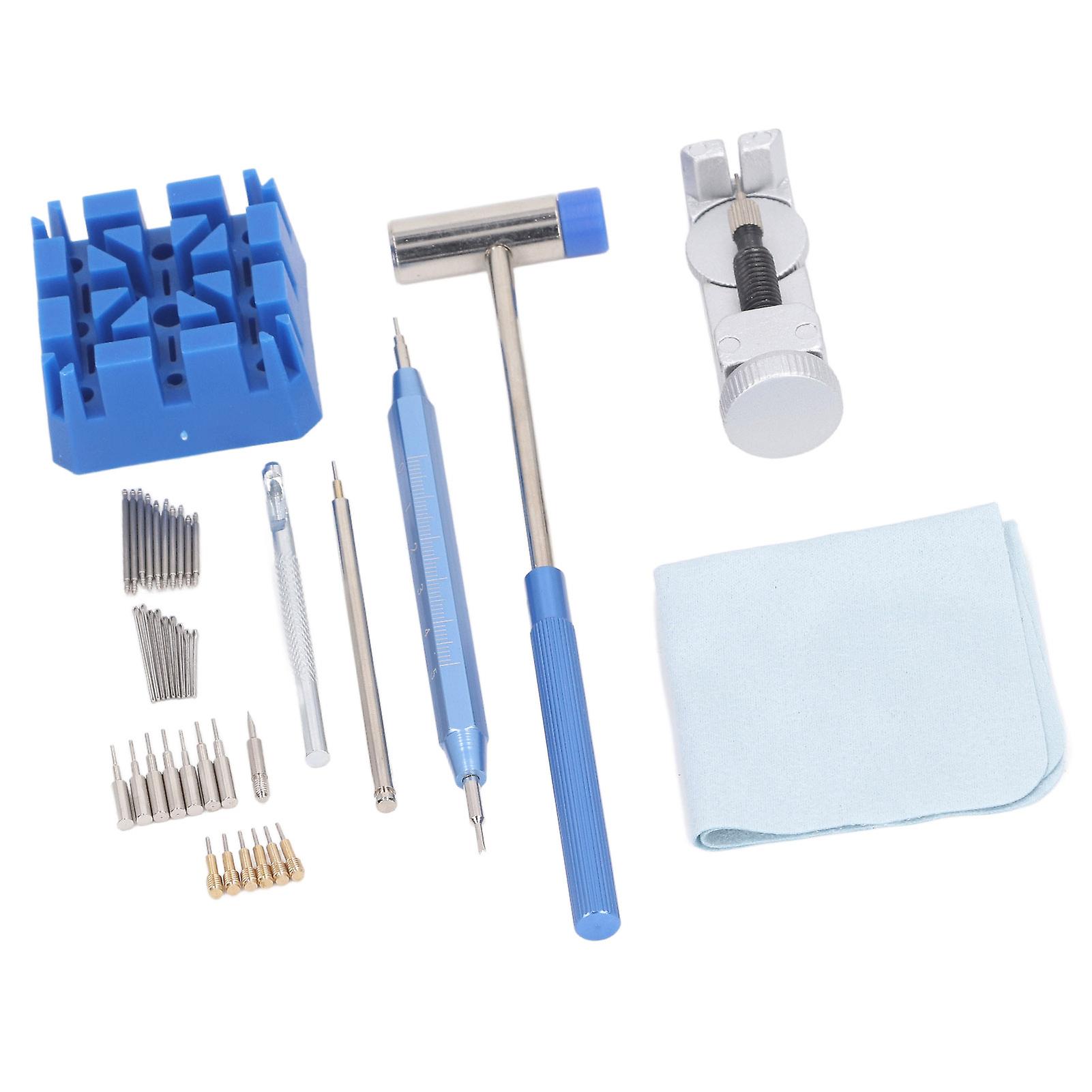 Watch Repair Tool Kit Link Strap Adjustment Remover Back Case Opener Battery Replacement Tools 