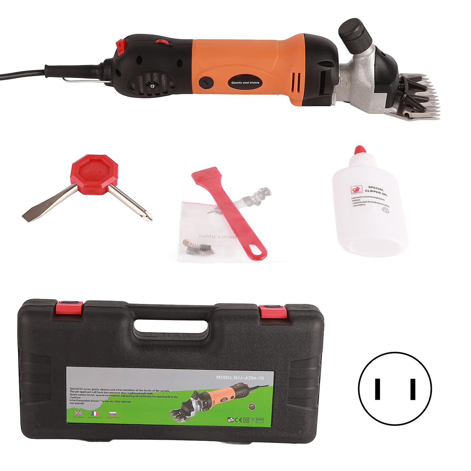 690W Electric Sheep & Goat Clipper - 6-Speed Wool Shearing Machine with US Plug for Farms