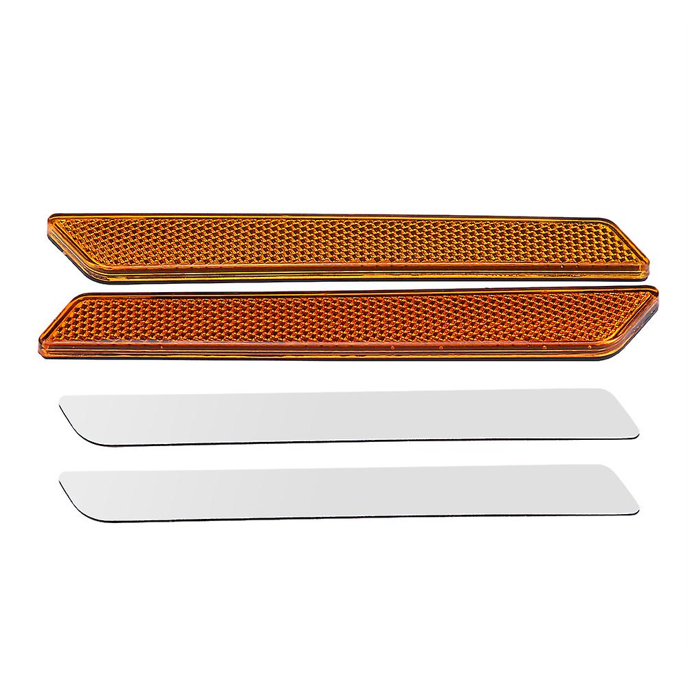 Pair of Hard Saddlebag Hard Saddlebag Reflectors for FLHT FLT FLHX 2014-2017 Orange