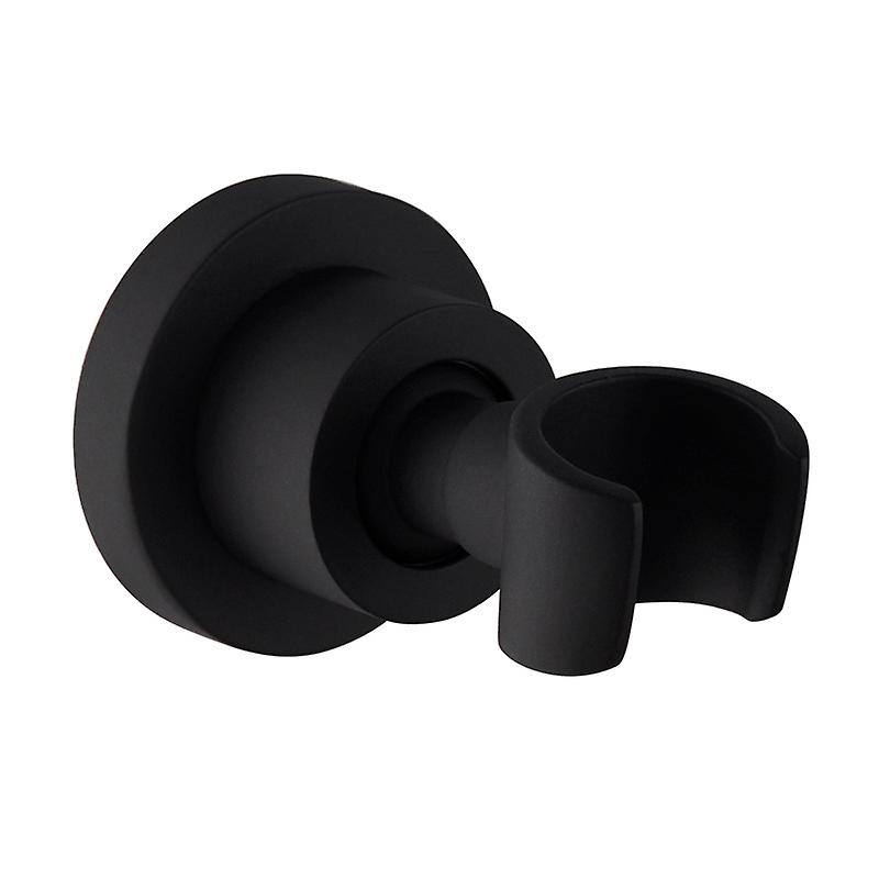 Handheld Shower Holder Black Shower Head Holder Stainless Steel 360° Rotation Shower Head Holder Wall Mount Round Hand Shower Holder Hand Shower Holde