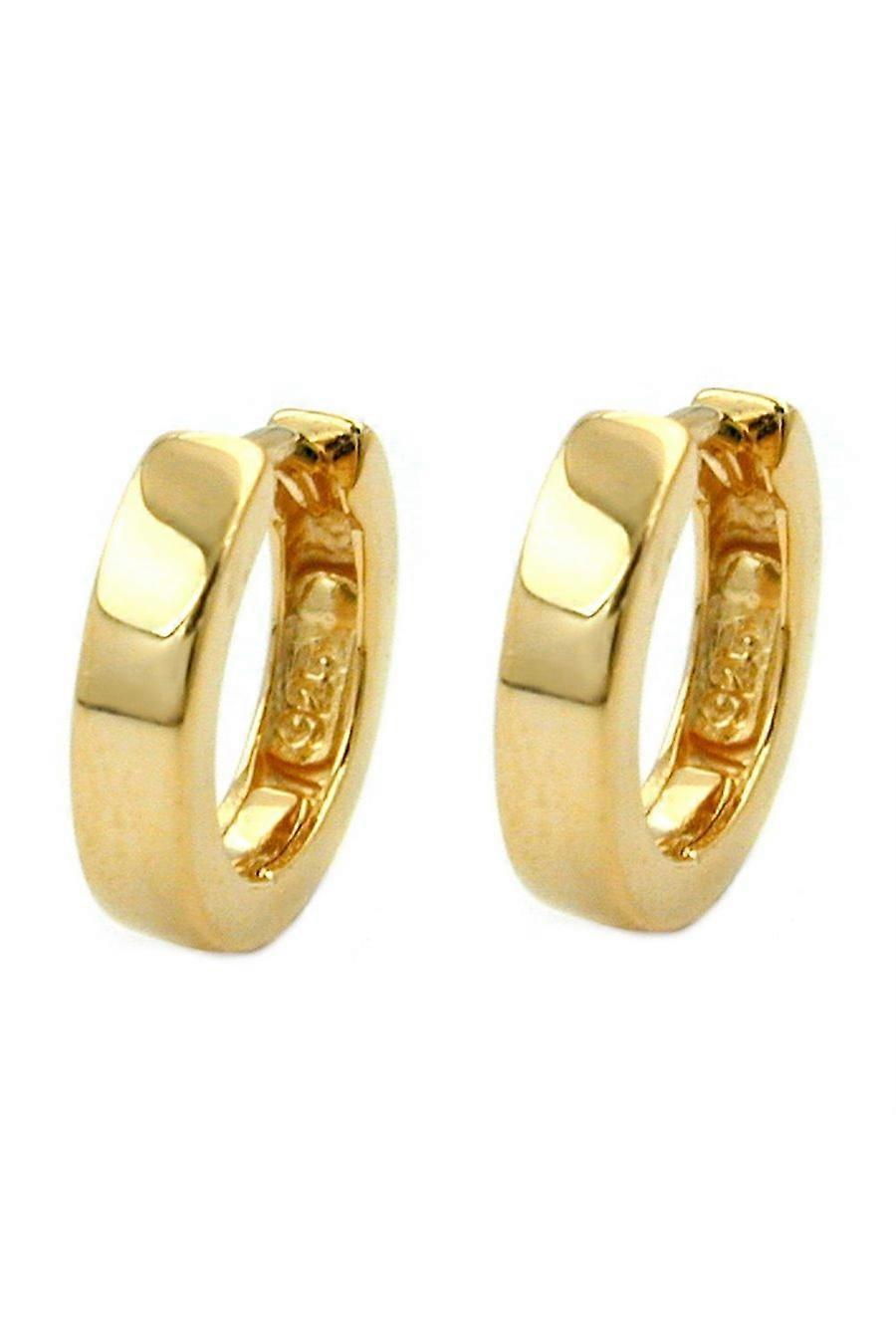 Hoop Earrings Gold Plated Silver 925 - Gl91914