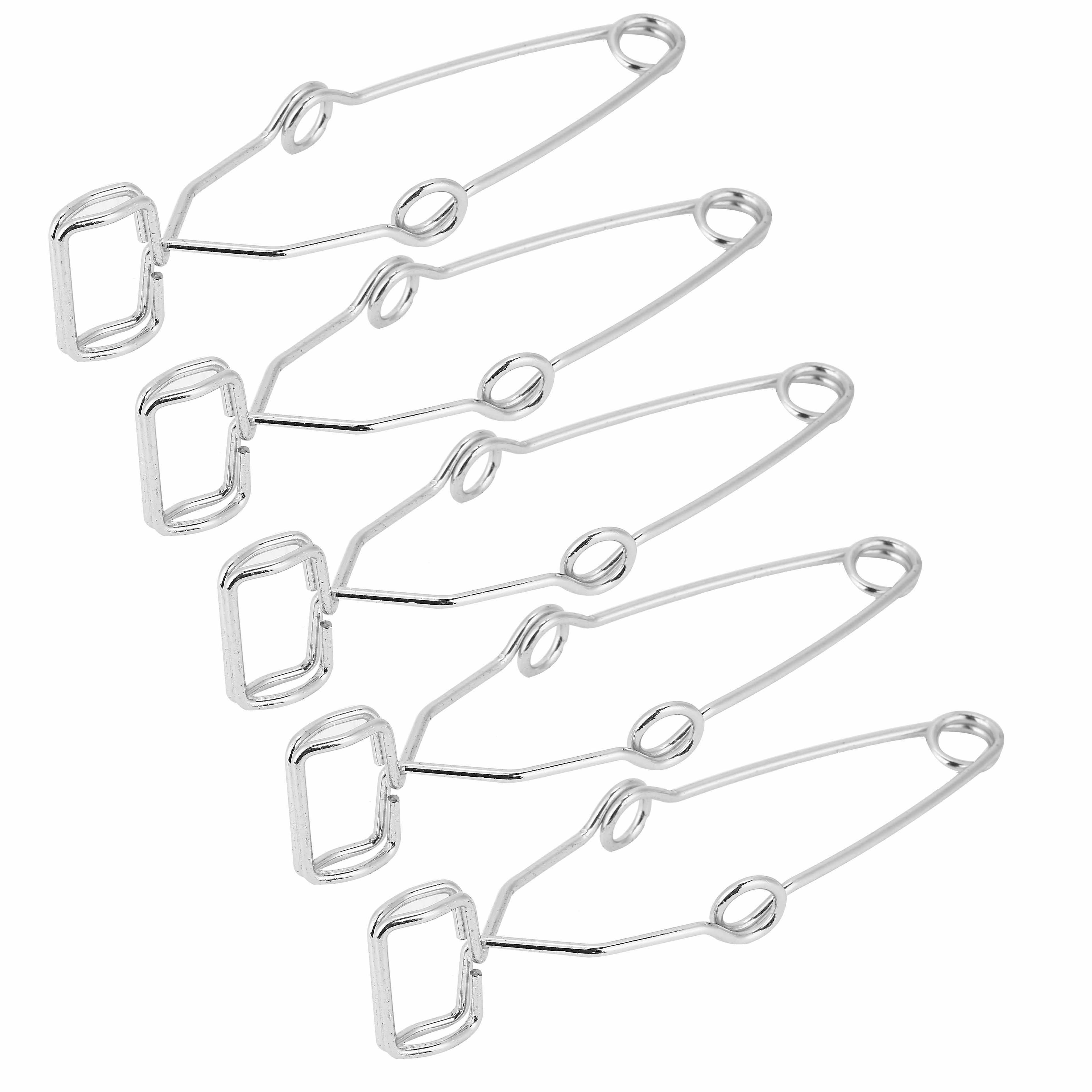 Nimomo 5Pcs Test Tube Holder Clip Burette Clamp Steel Laboratory Experiment Testing Tool