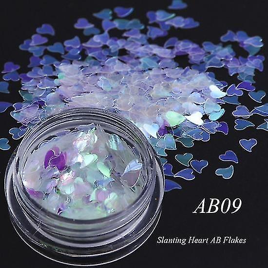 AB09 Holographic Nail Glitter Mix Irregular Paillette Sequins