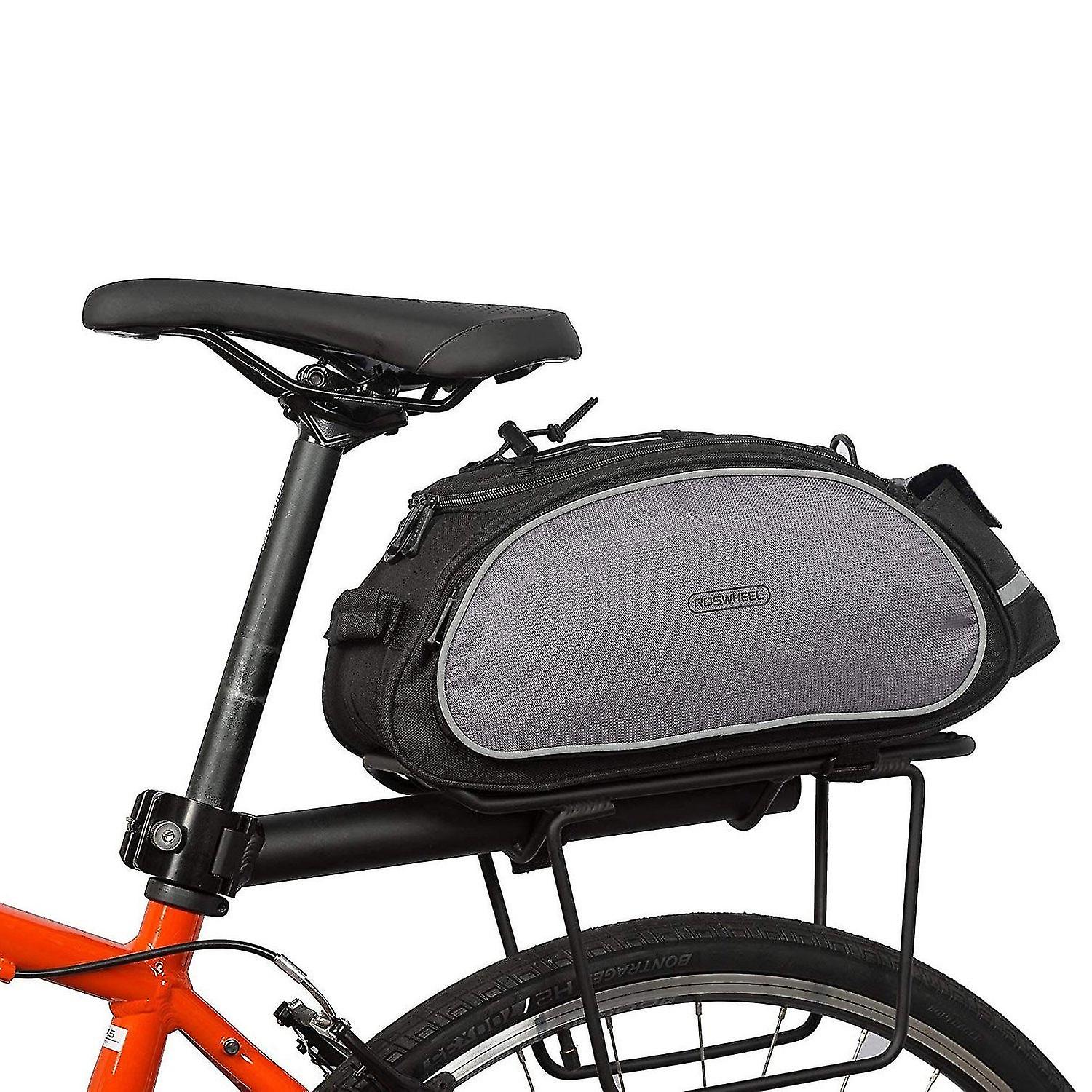 ROSWHEEL 13L Su Geçirmez Bisiklet MTB Yol Bisikleti Çantası Yansıtıcı Arka Raf Kuyruk Pannier Paketi Bisiklet Çantası