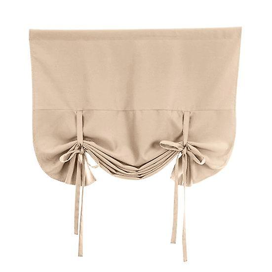 Solid Color Bowknot Sun Shade Window Home Decor Valance Drape Short Curtain