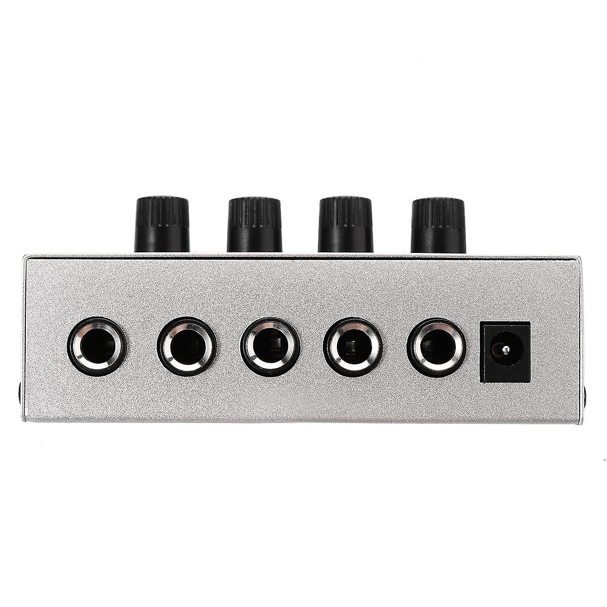 Amplificateur Casque 6 Canaux Geieold HA400 - Contrôle Volume Indépendant, Alimentation USB - Audio Compact