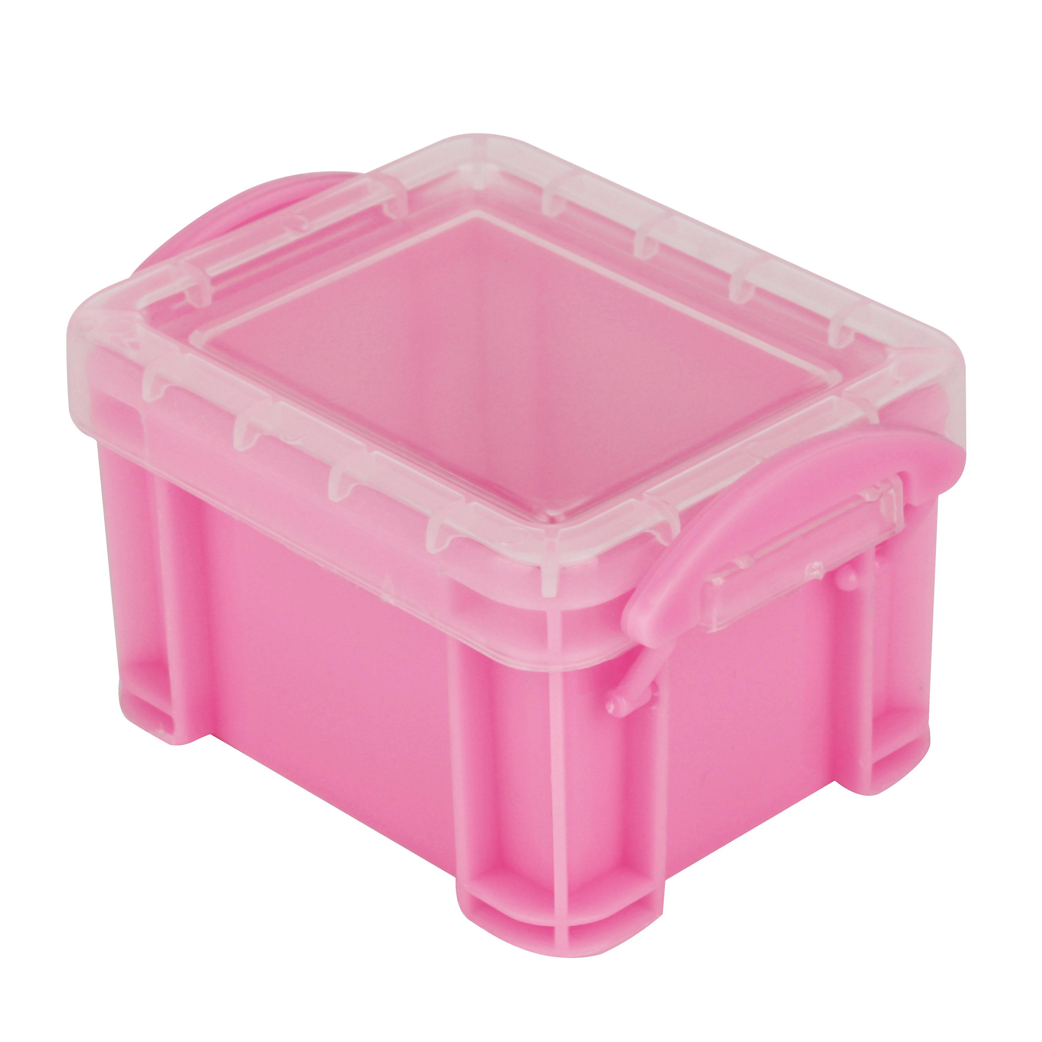 small storage boxes, storage container, cosmetic box, pill box, organizer (pink)