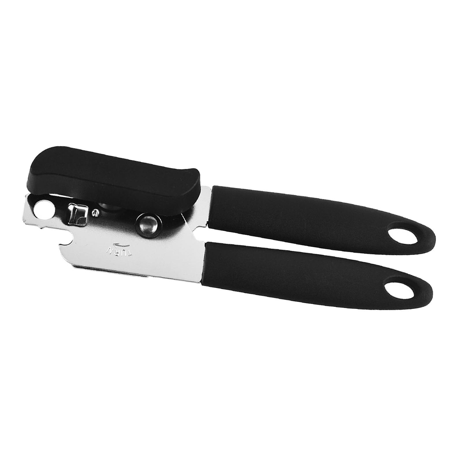 Multi Function Can Bottle Opener Canning Lids Opening Tool for Party Camping Black