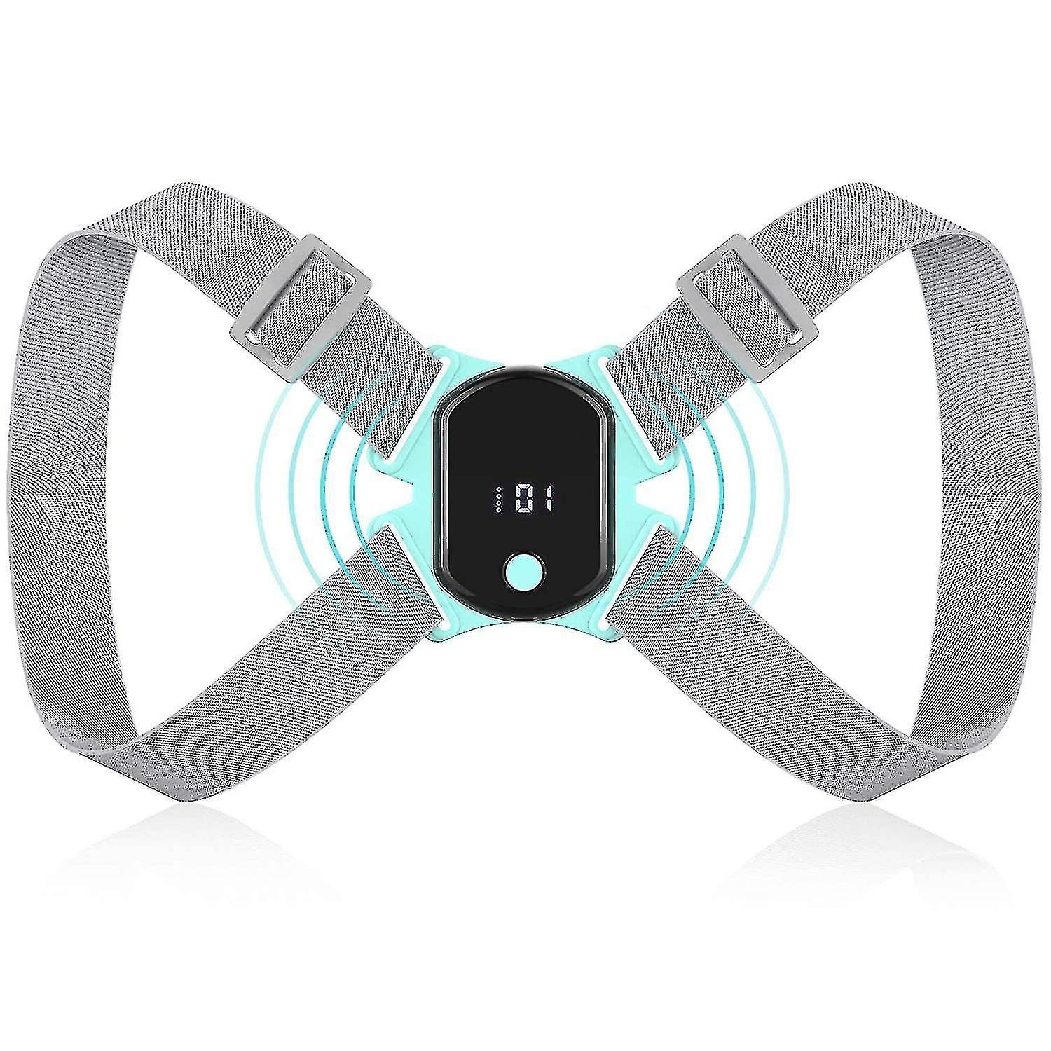Posture corrector for men and women, posture trainer with smart sensor vibration reminder (universal