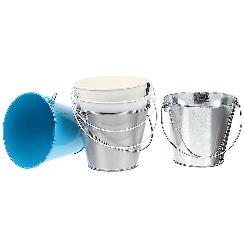 5pcs Iron Flower Bucket