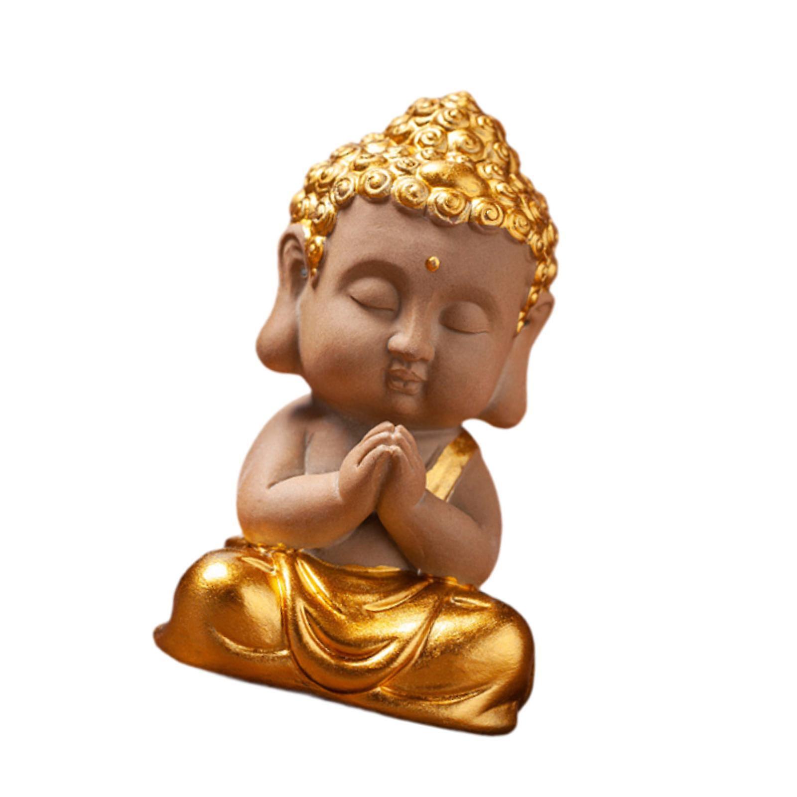 Porcelain Figurine Buddha Statue for Housewarming Table Centerpieces Cabinet Style A
