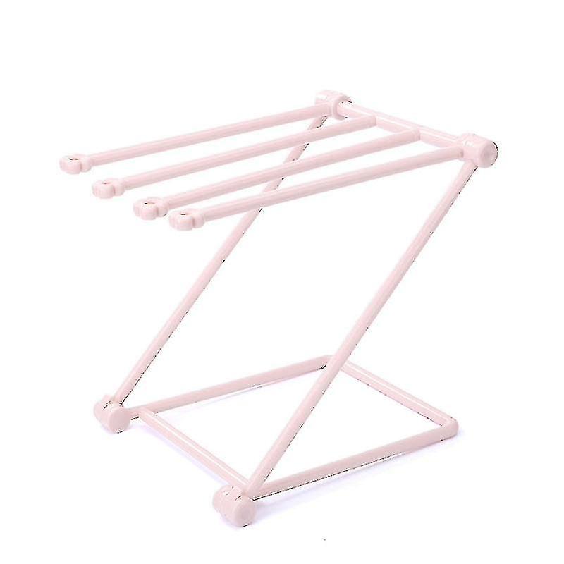 Foldable Base Towel Rack With 4-bar Design