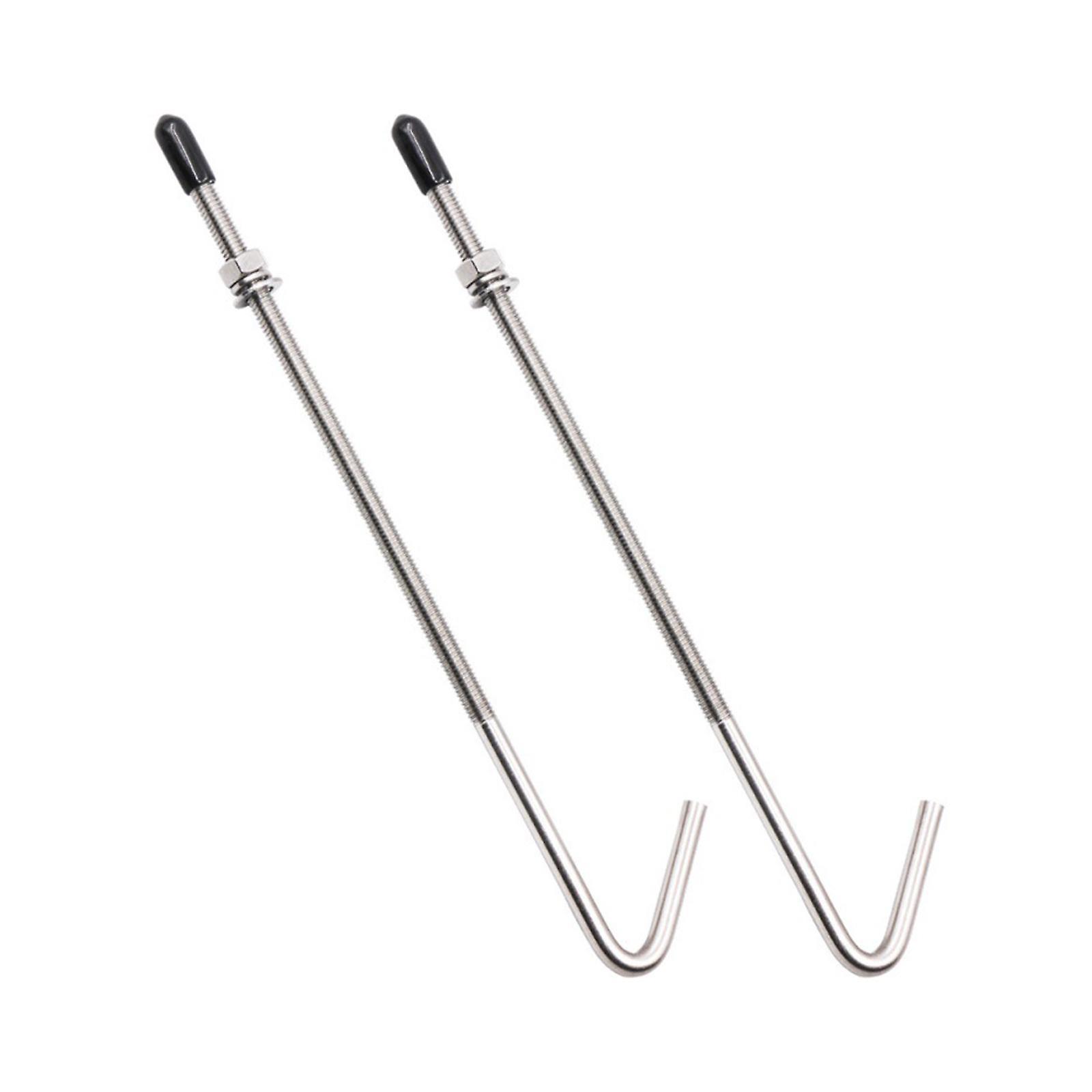 Parafusos de fixação de bateria J Hook 10 polegadas tampas protetoras Kit de fixação de bateria