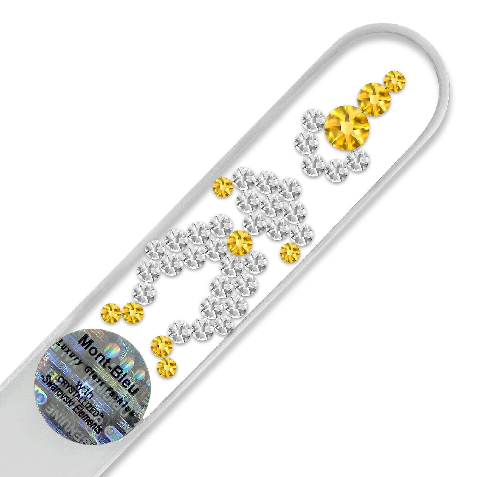 Mont Bleu Clown Crystal Nail File LE-1 - Light Topaz - Crystal