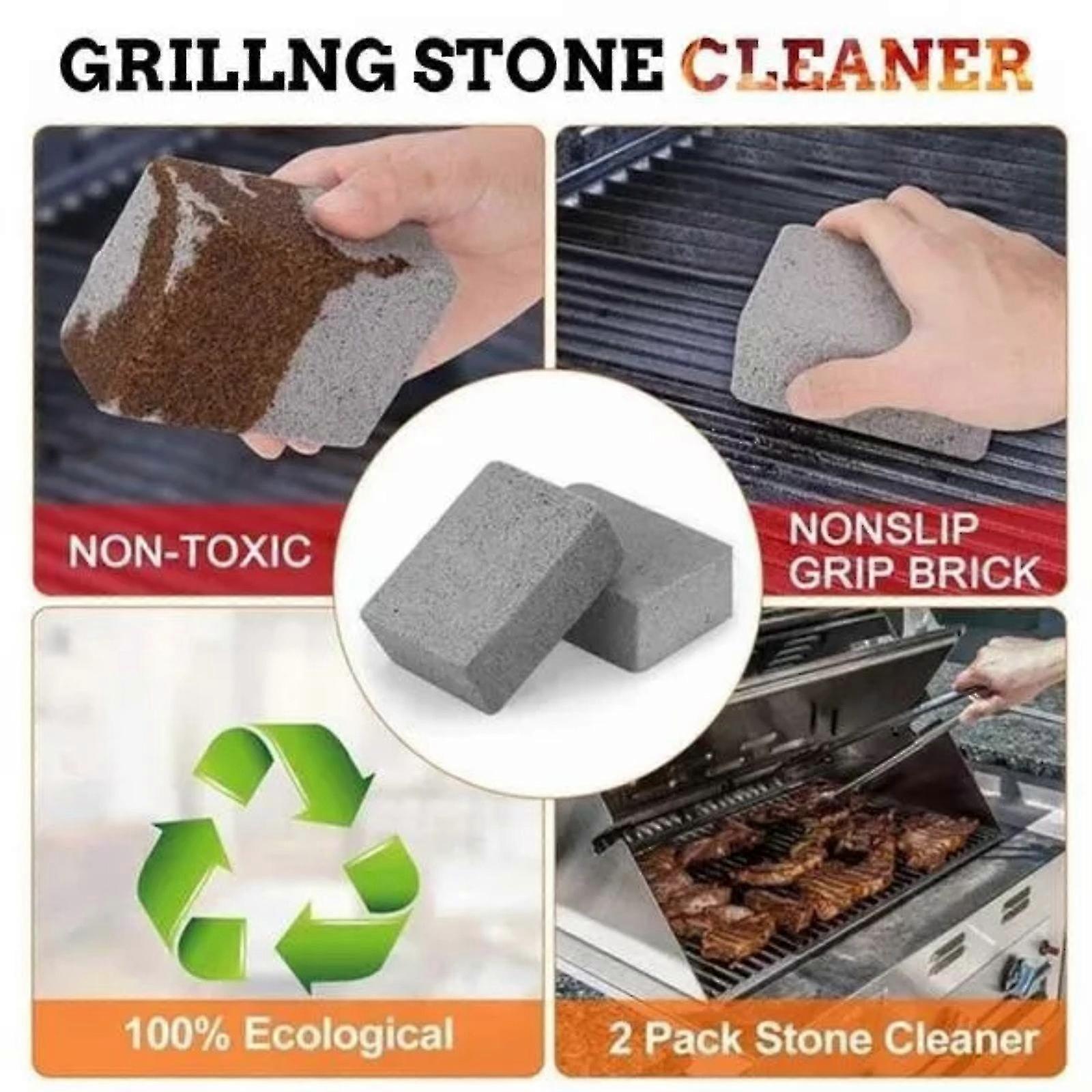Grill Clean Brick Griddle Grill Clean Stone Bbq Scraper Remove Stains Quickly