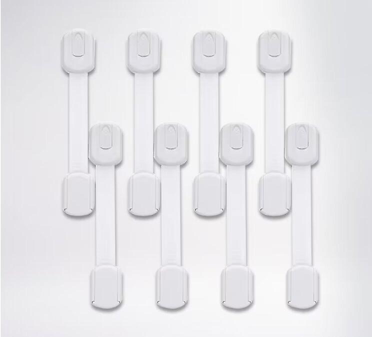 Child Safety Strap Locks (10 Pack) Baby Locks for Cabinets and Drawers, Toilet, Fridge & More. 3M Adhesive Pads. Easy Installation, No Drilling Requir