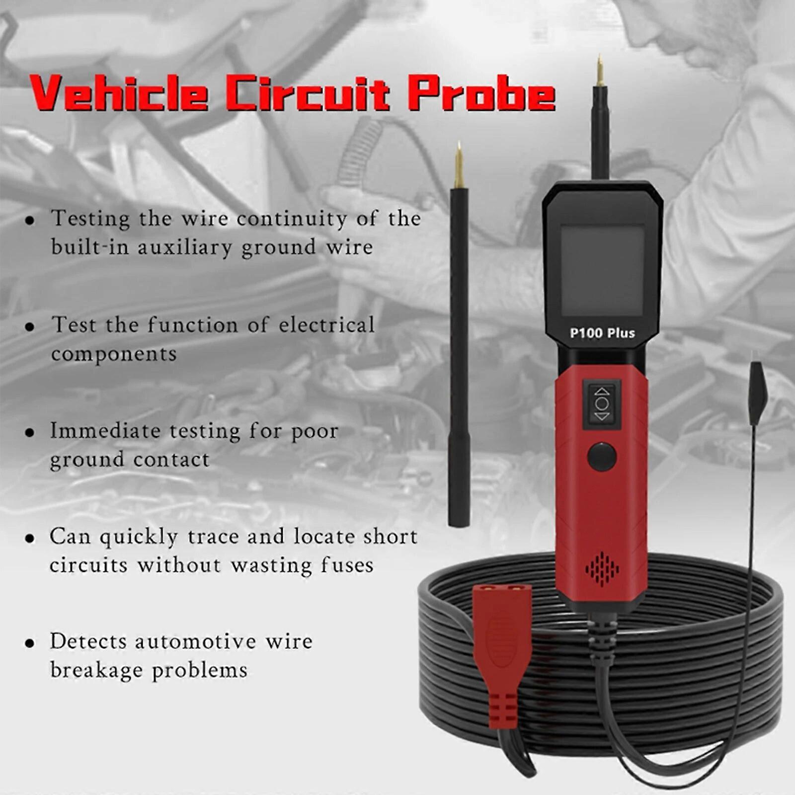 P100 Plus Automotive Circuit Tester Automotive Power Circuit Probe Kit Electrical System Diagnostic Tool Automotive System Teste FN9U7129