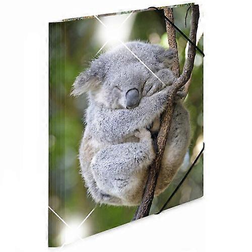 KOALA Herma Premium Quality Stylish Elasticated Glossy PP Folder A3 Animals