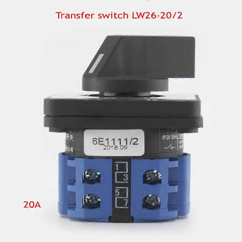 Universal Transfer Switch LW26-20/2 Four-speed Two-section Four-choice One-line Four-group Power Switch 39-16B