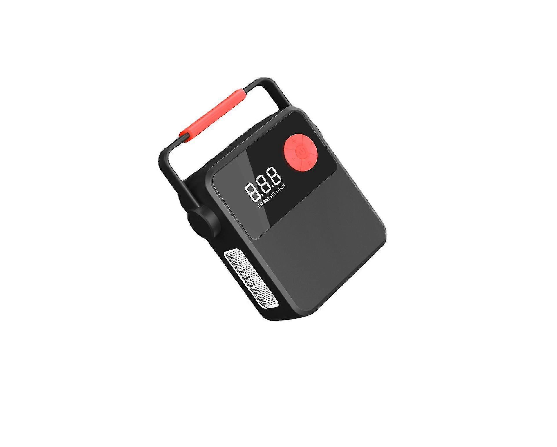 Car Tire Inflator, Portable Car Tire Inflator, Digital Tire Pump with Portable Handle and LED Light, Air Pump for Cars, Bikes and Other Tires