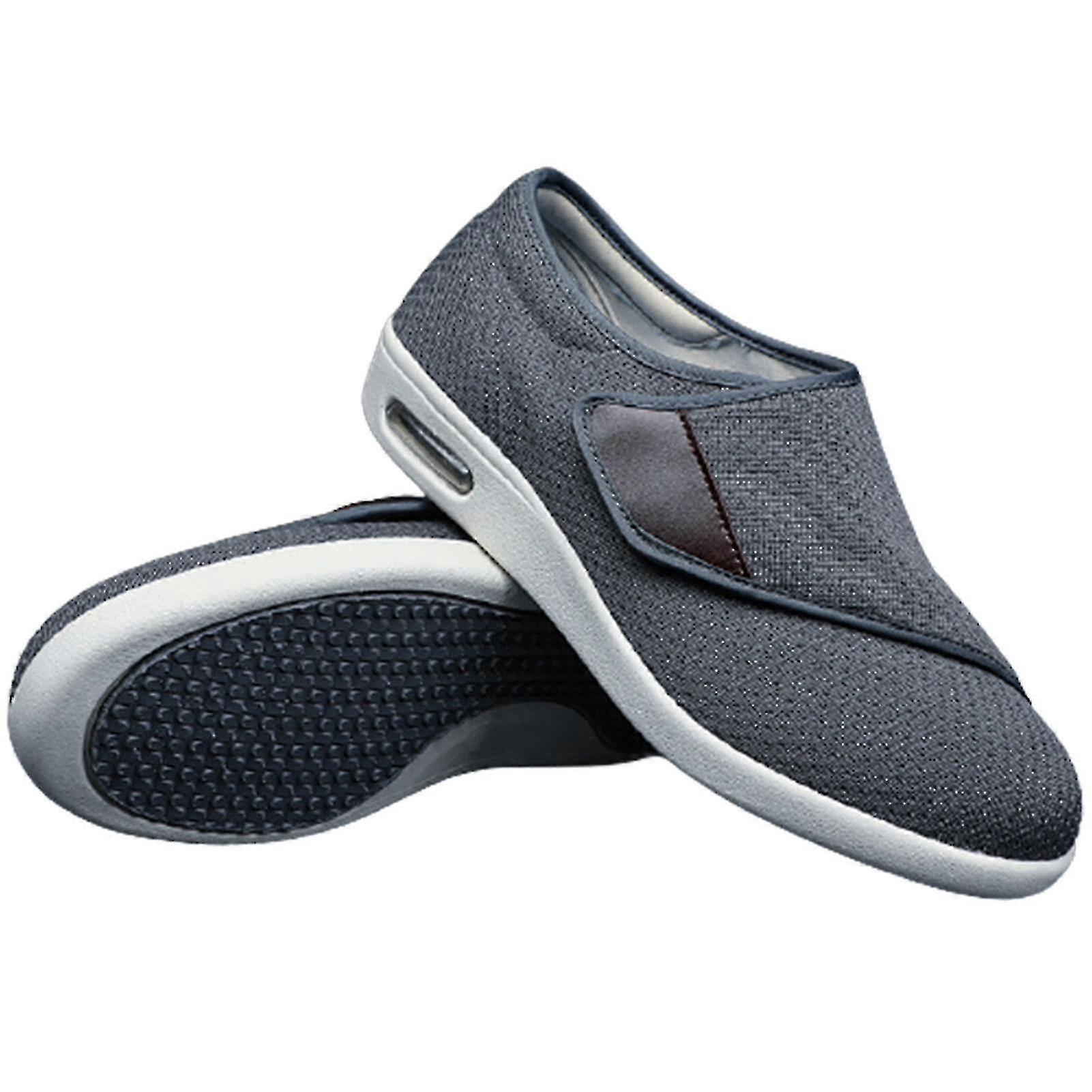 Wide Adjusting Soft Comfortable Shoes Orthopedic Walking Shoes For The Old Breathable Hook-and-loop