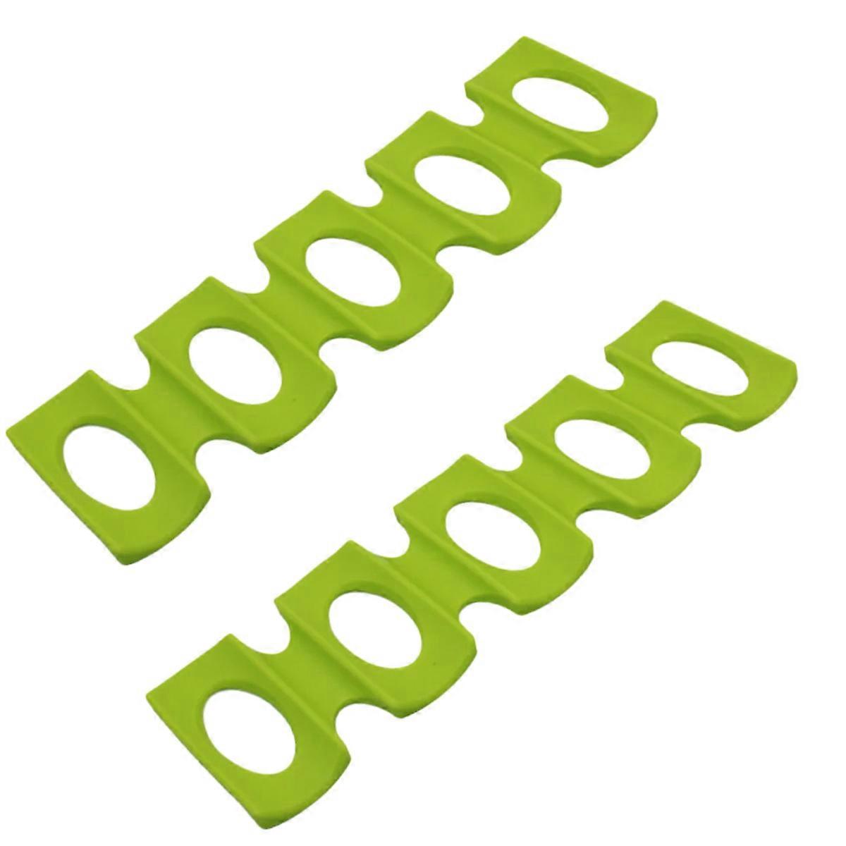 2 pack Bottle Stacking Mat, Can Holder Rack Space Saver Organizer for Refrigerator, Pantry, Countertop, Cabinet - Green